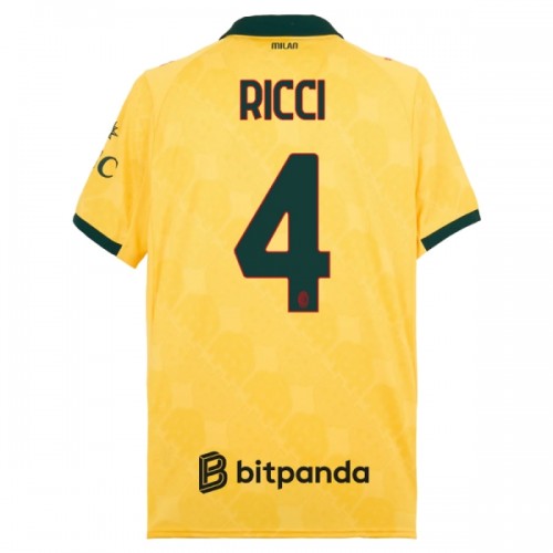 Camisola do AC Milan Ricci 4 Equipamento Terceiro 2025-26 Camisola do AC Milan Ricci 4 Equipamento Terceiro 2025-26